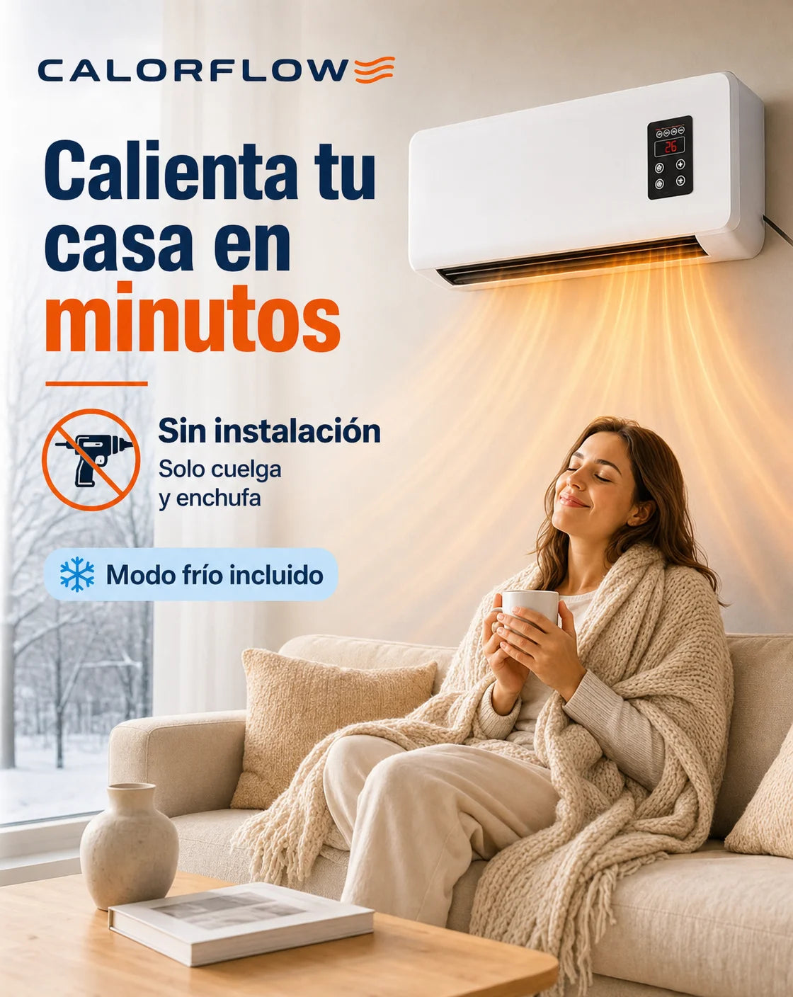 Calefactor CalorFlow calienta tu casa en minutos
