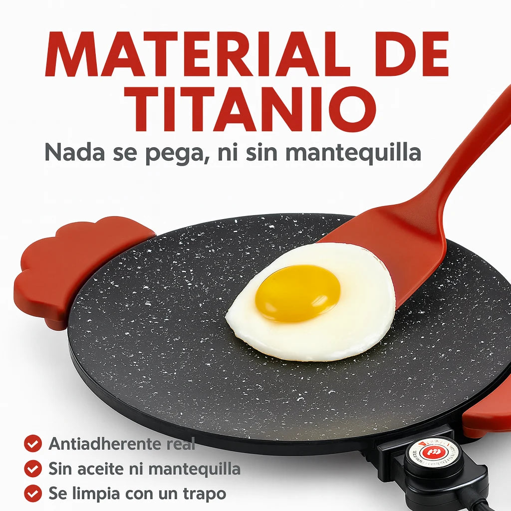 Material de titanio antiadherente: nada se pega, ni sin mantequilla