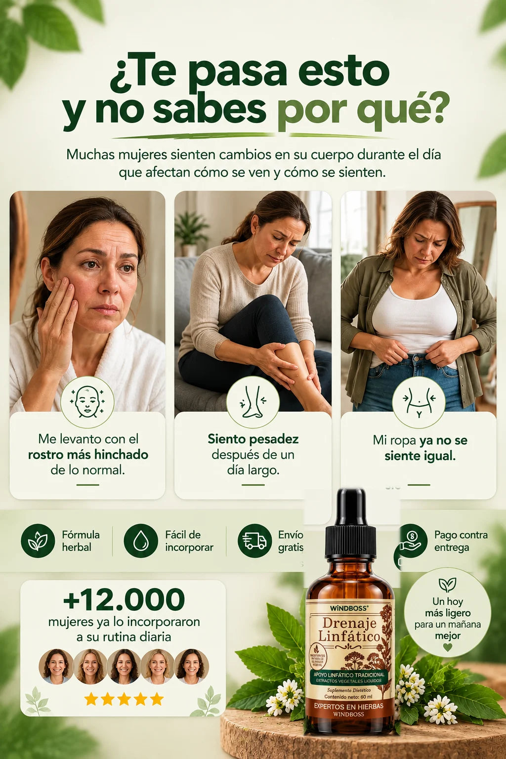 Compra 1 y Llévate 2 - Gotas de Drenaje Linfático WINDBOSS™ 60 ml