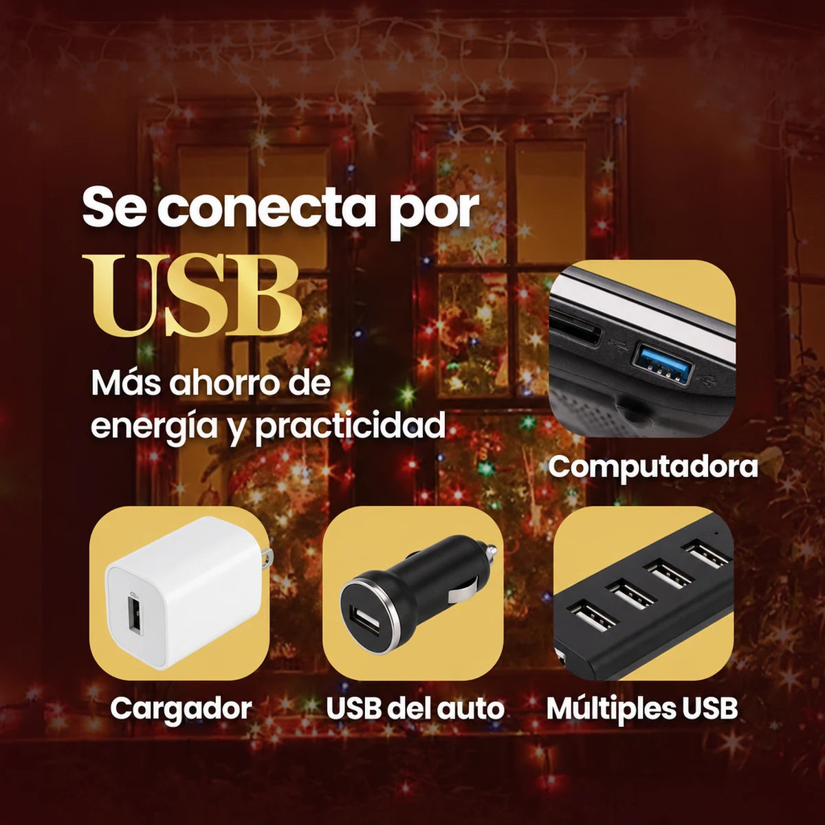 Se conectan por USB