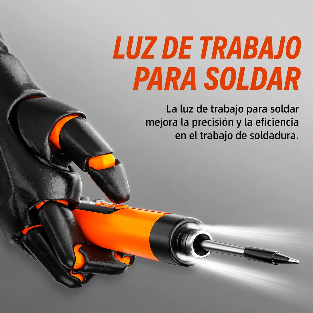 Kit soldador portátil recargable SoldaMax con estuche, base, soldadura y cable USB