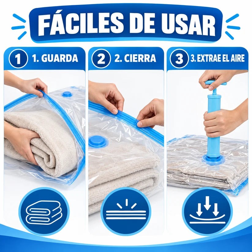 VacuMax™ Bolsas al Vacío con Bomba