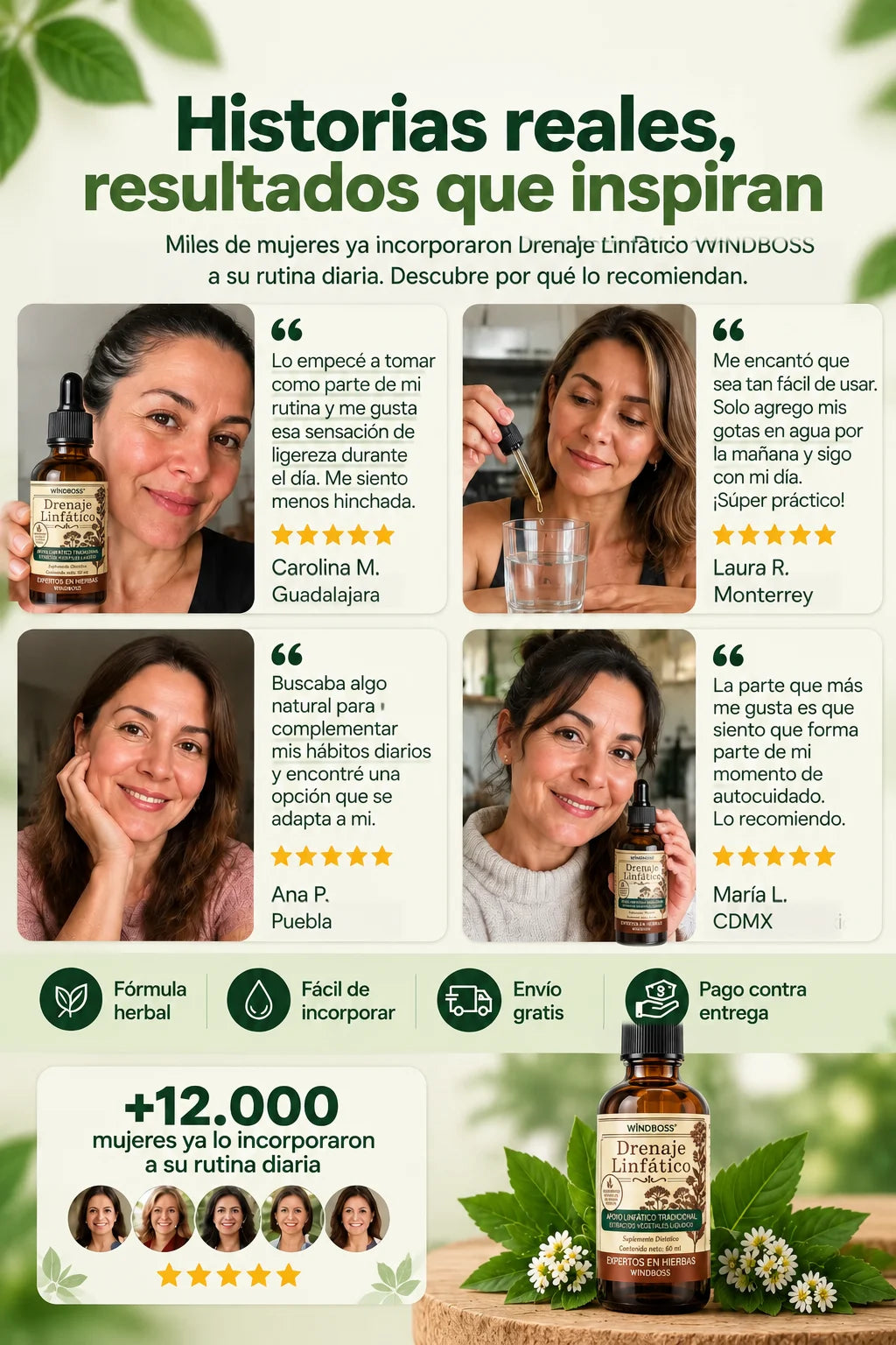 Historias reales, resultados que inspiran: miles de mujeres ya incorporaron Drenaje Linfático WINDBOSS a su rutina
